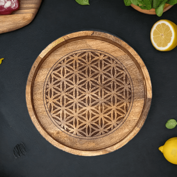 Preview: Serviertablett aus Mangoholz 